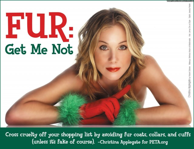 Christina Applegate Peta Advertisement Celebrity Posing Hot Sensual