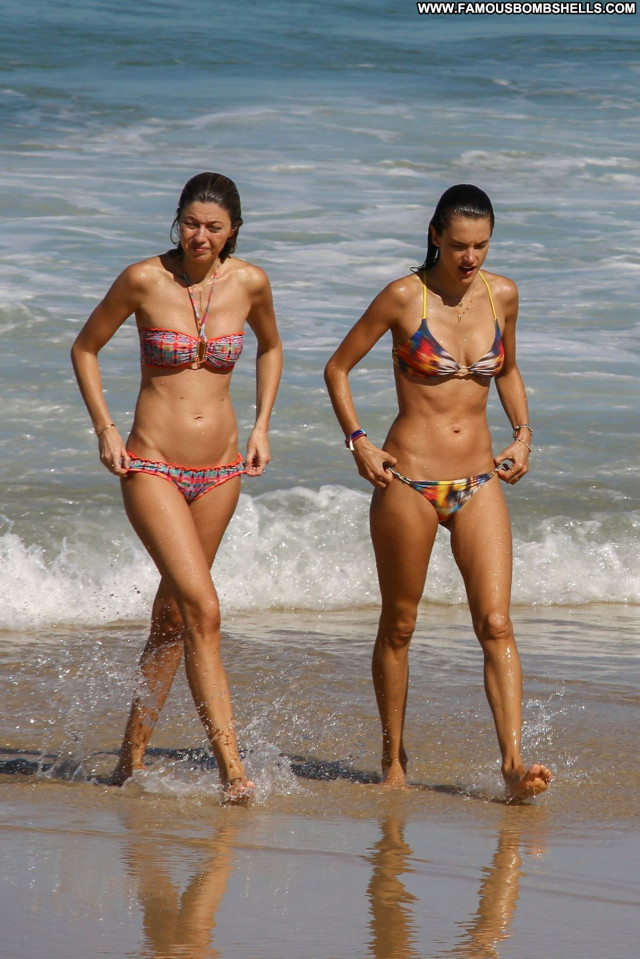 Alessandra Ambrosio The Beach Babe Paparazzi Posing Hot Celebrity