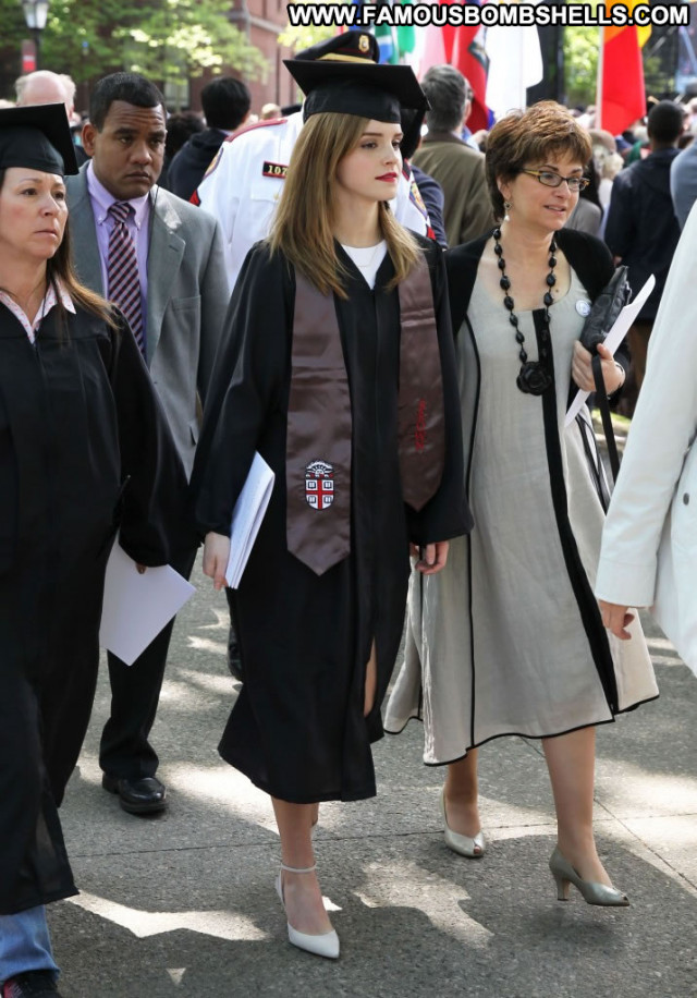 Emma Watson Graduation Day Beautiful British Old Posing Hot Babe