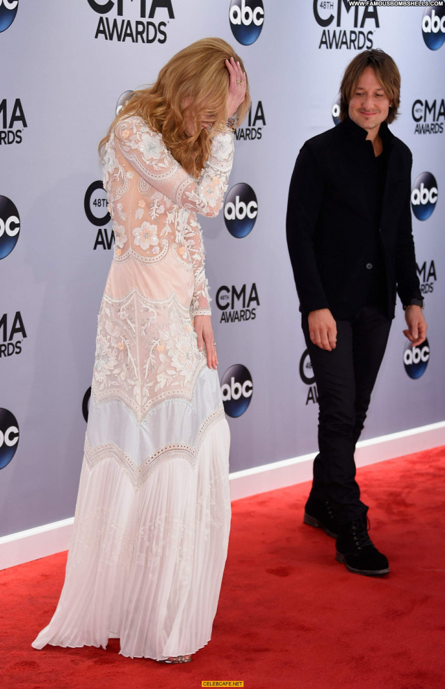 Nicole Kidman Cma Awards Posing Hot Celebrity See Through Awards