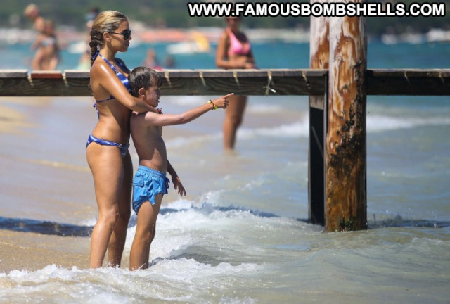 Sylvie Van Der Vaart The Beach Beach Celebrity Babe Posing Hot