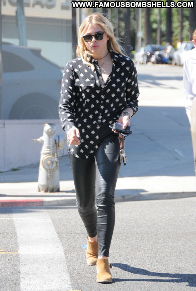 Chloe Moretz Beverly Hills Celebrity Posing Hot Paparazzi Beautiful