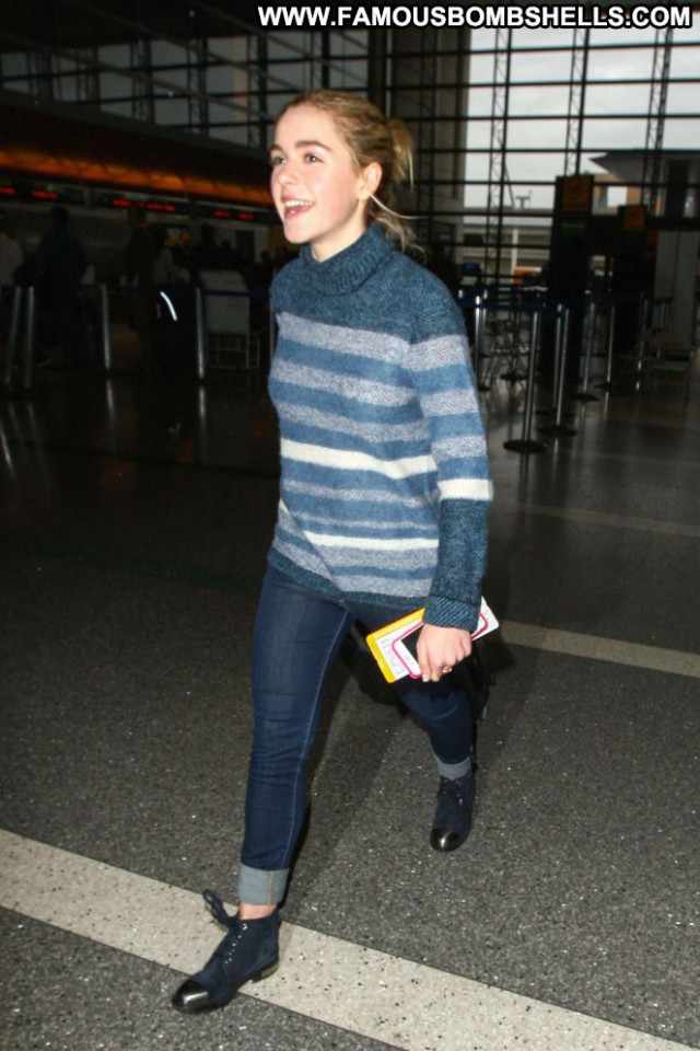 Kiernan Shipka Lax Airport Babe Paparazzi Posing Hot Celebrity Lax