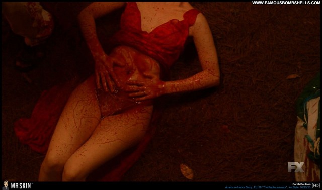 Sarah Paulson American Horror Story Sensual Blonde Medium Tits Skinny
