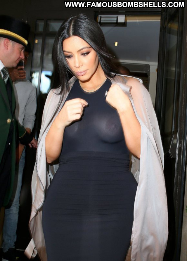Kim Kardashian No Source Celebrity Candids Babe See Through Beautiful