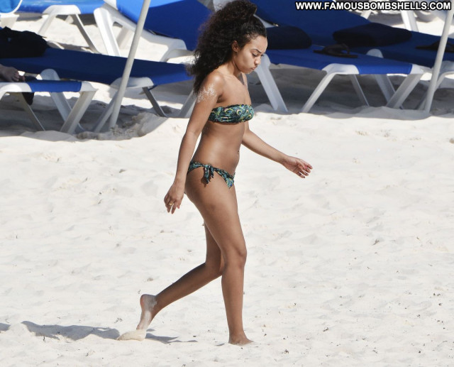 Leigh Anne Pinnock No Source  Beach Posing Hot Bikini Beautiful Sexy