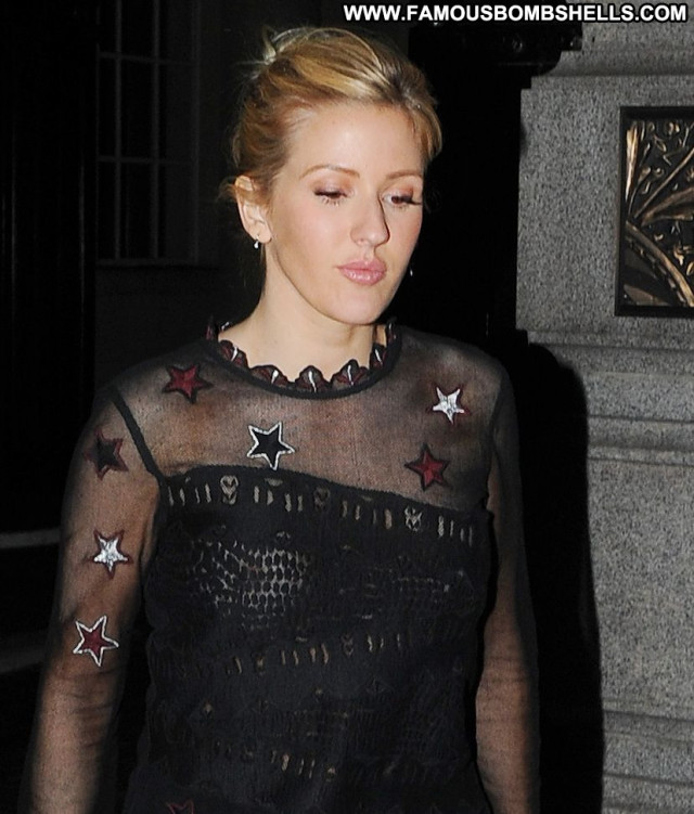 Ellie Goulding Celebrity Posing Hot Hotel Beautiful See Through Babe