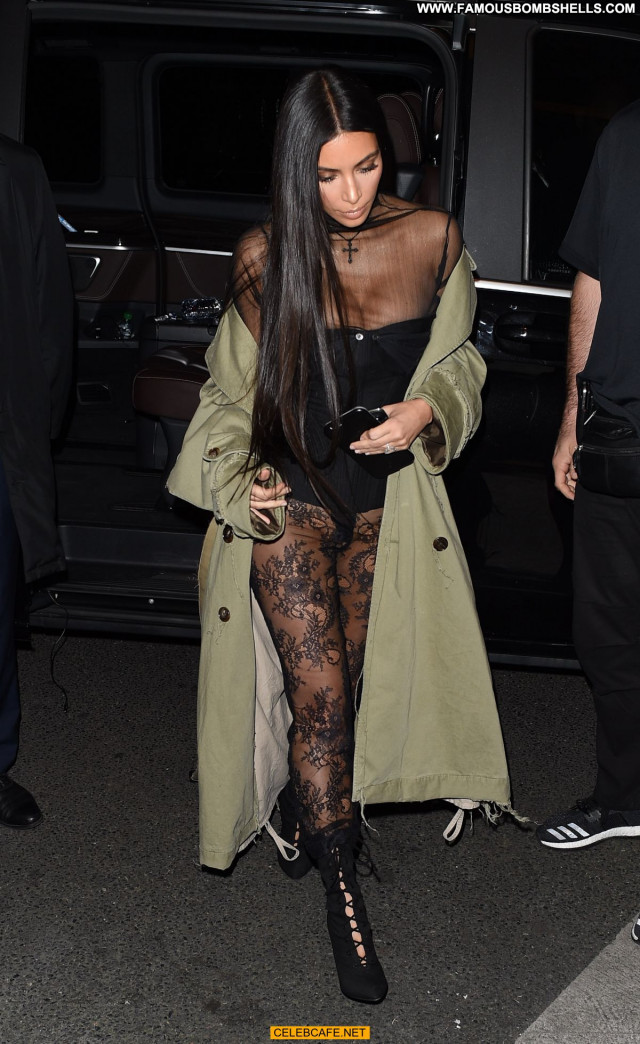 Kim Kardashian No Source Celebrity Panties Posing Hot Paris Beautiful