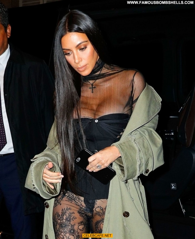 Kim Kardashian No Source Babe Panties Paris Posing Hot Celebrity