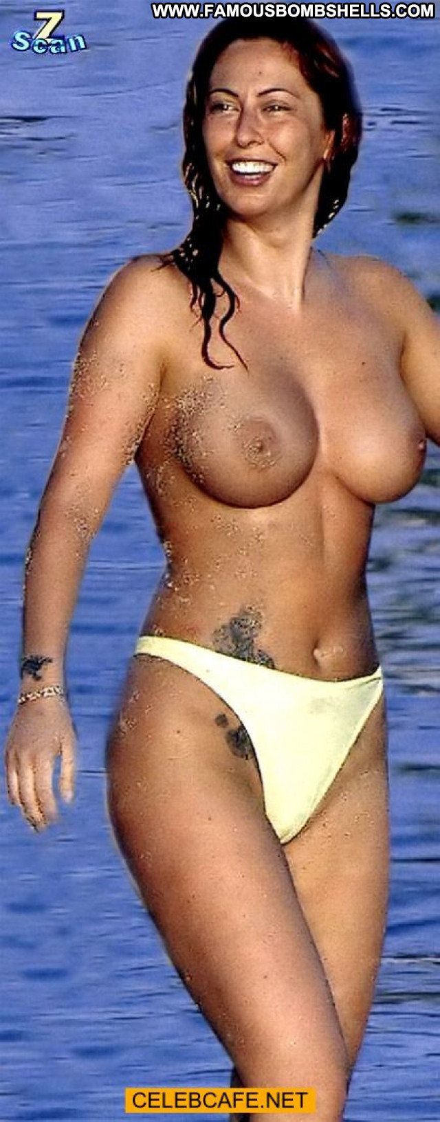 Angela Sozio Posing Hot Babe Beach Yacht Toples Topless