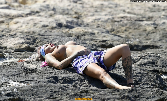 Jemma Lucy No Source Toples Posing Hot Babe Celebrity Ibiza Bikini