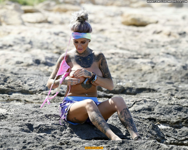 Jemma Lucy No Source  Celebrity Bikini Babe Ibiza Posing Hot Topless