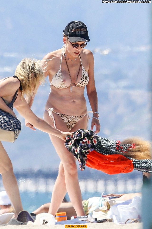 Sharon Stone No Source Tit Slip Celebrity Bikini Posing Hot Babe