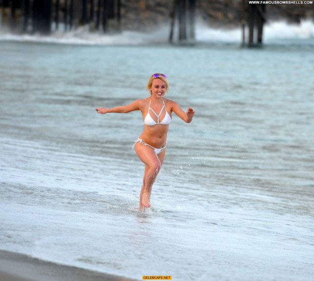 Jorgie Porter The Beach Babe Posing Hot Beach Bikini Celebrity