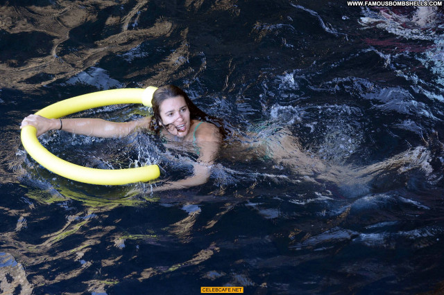 Lea Michele No Source Italy Boat Beautiful Posing Hot Bikini Babe