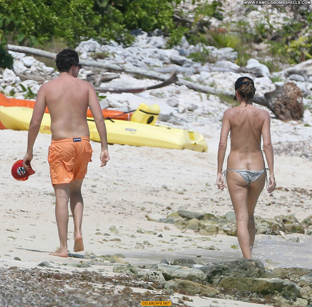 Heidi Klum No Source  Toples Beach Mexico Topless Celebrity Beautiful