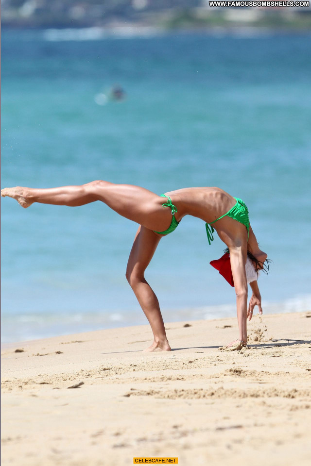 Sharni Vinson The Beach  Beautiful Posing Hot Beach Bikini Celebrity