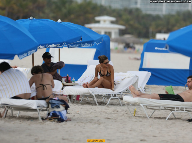 Alessandra Ambrosio Miami Beach Babe Celebrity Beautiful Beach Posing