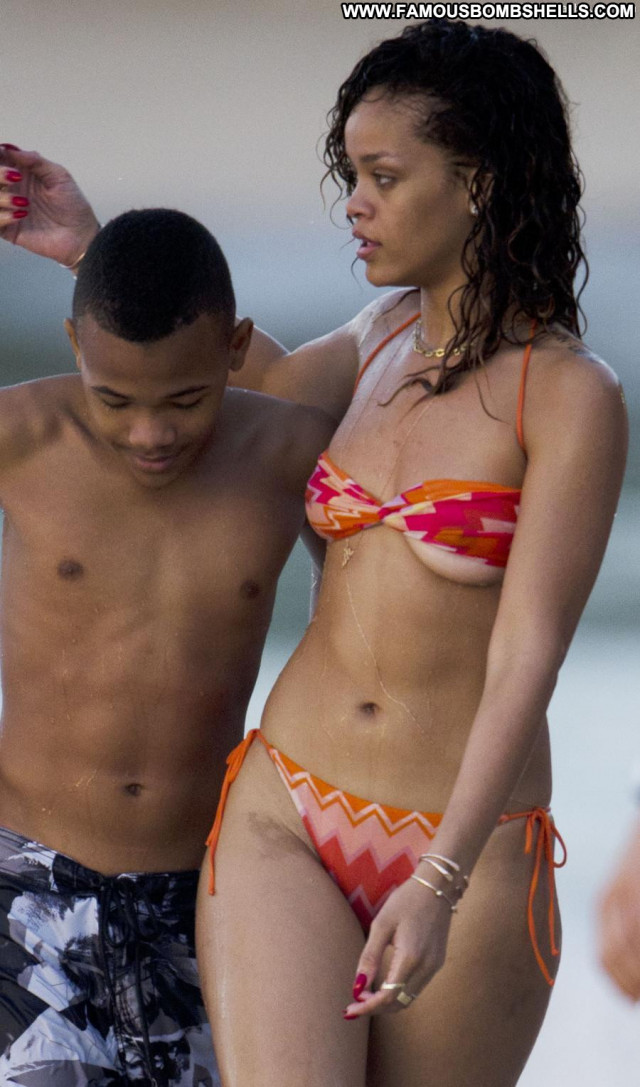 Rihanna The Weekend Hot Bar See Through Barbados Happy Babe Posing