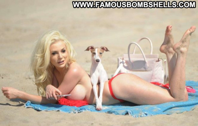 Courtney Stodden Los Angeles  Paparazzi Beach Los Angeles Bikini Babe
