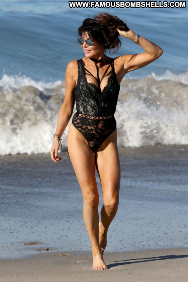Lizzie Cundy No Source  Black Posing Hot Celebrity Swimsuit Beautiful