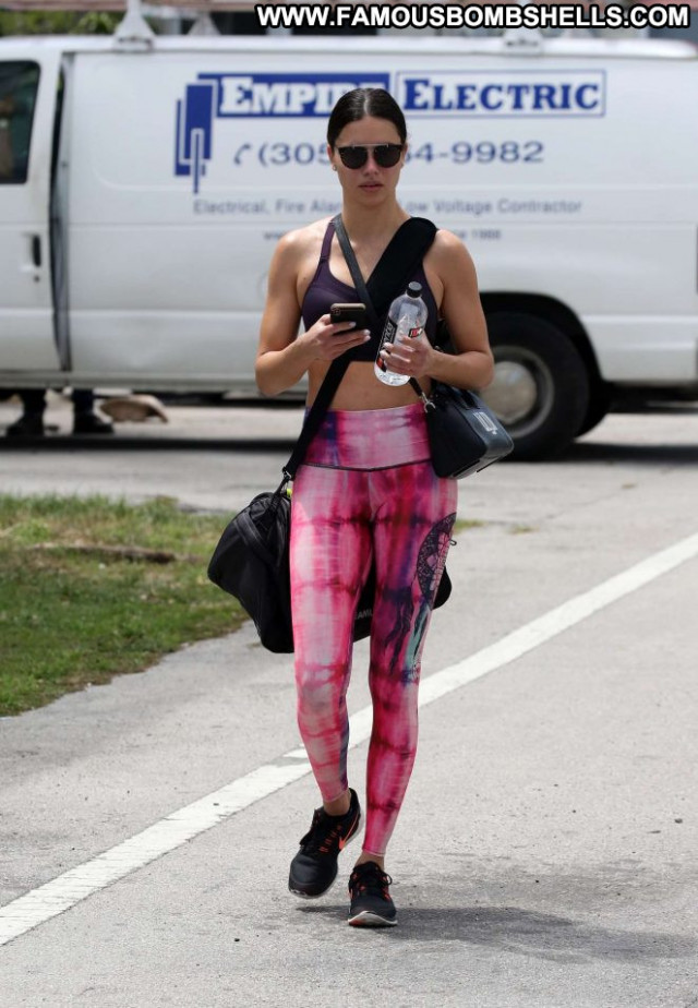 Pink No Source Paparazzi Beautiful Celebrity Posing Hot Babe Pants