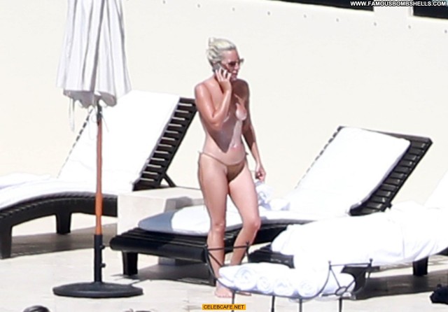 Lady Gaga No Source  Celebrity Toples Babe Beautiful Mexico Beach