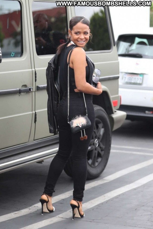 Christina Milian Los Angeles  Posing Hot Paparazzi Los Angeles Angel