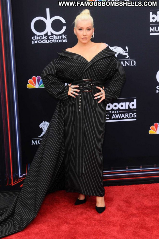 Christina Aguilera Las Vegas Awards Posing Hot Babe Beautiful