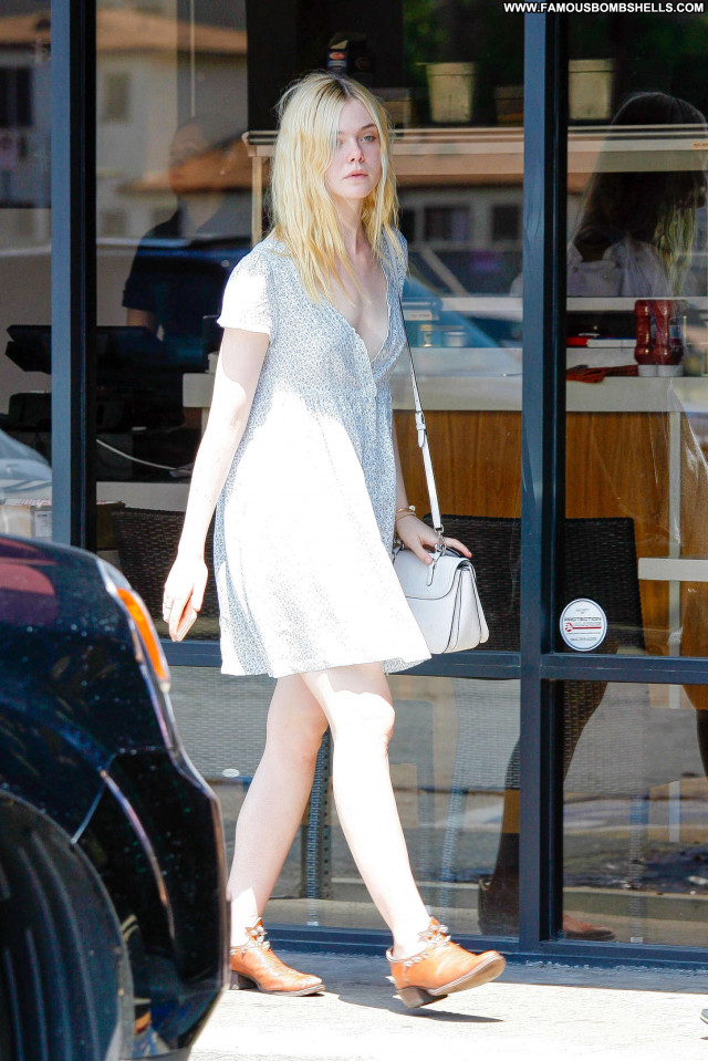 Elle Fanning Studio City Celebrity Posing Hot Beautiful Summer