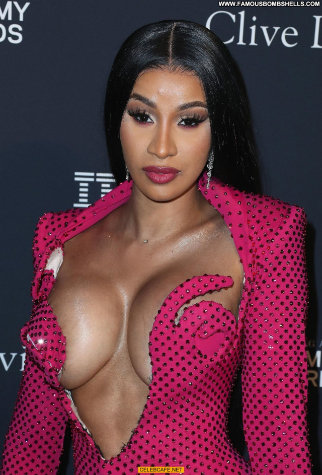 Cardi B Beverly Hills Cleavage Sexy Hotel Babe Posing Hot Celebrity