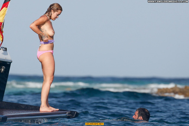 Rita Ora No Source Topless Posing Hot Beautiful Babe Yacht Toples