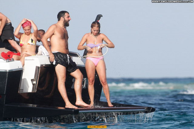 Rita Ora No Source Beautiful Yacht Toples Celebrity Babe Posing Hot