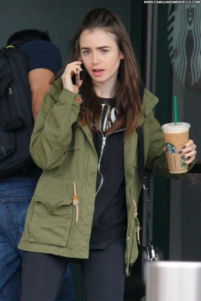 Lily Collins West Hollywood Paparazzi Celebrity Posing Hot Beautiful
